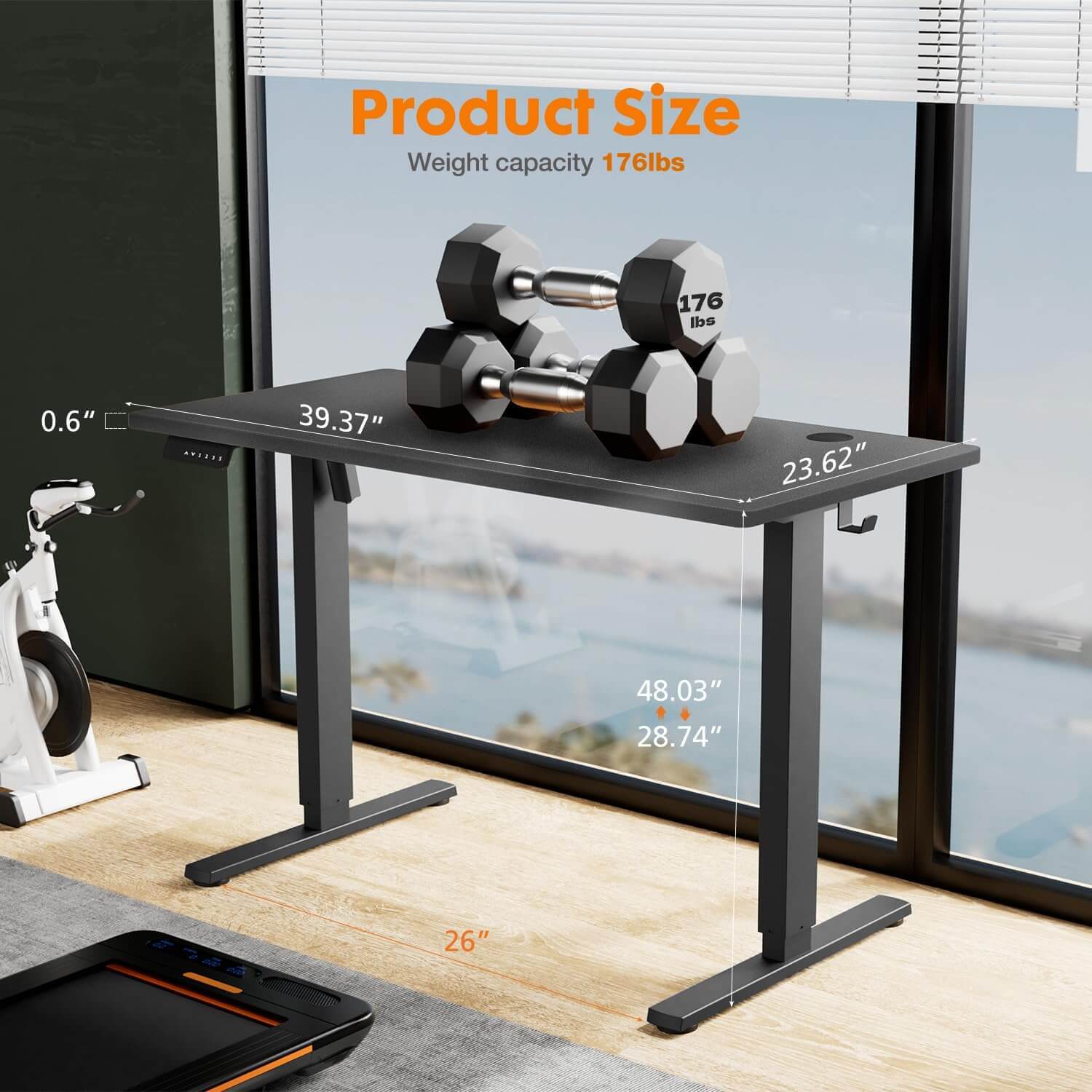 Electric Height Adjustable Standing Desk,Sit to Stand Ergonomic Computer Desk--Bedroom,Bedroom Desk,Electric Lift Desk,Home Office,Home Office Desk,Living Room,Living Room Desk,Office,Office Desk
