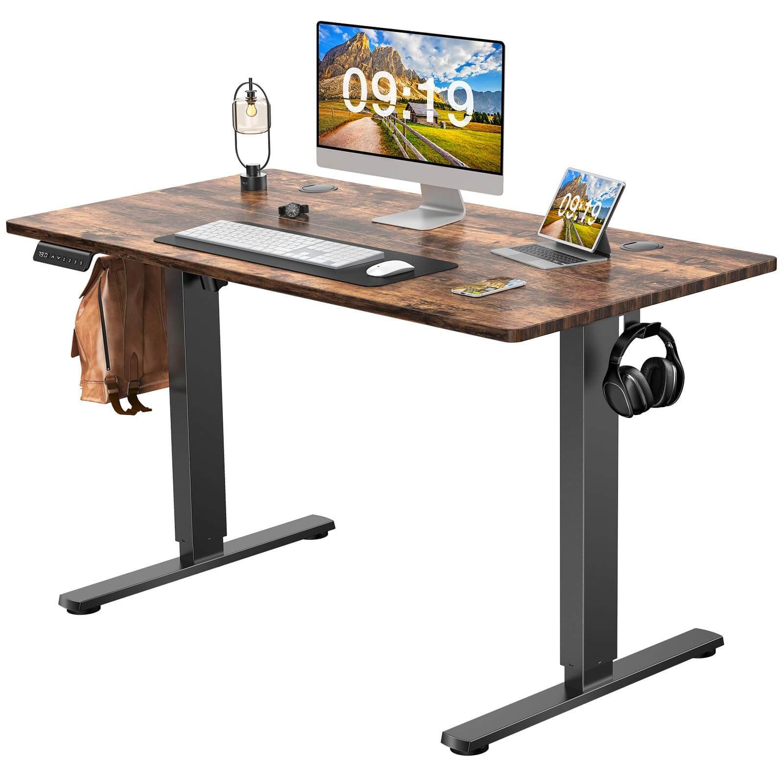 Electric Height Adjustable Standing Desk,Sit to Stand Ergonomic Computer Desk--Bedroom,Bedroom Desk,Electric Lift Desk,Home Office,Home Office Desk,Living Room,Living Room Desk,Office,Office Desk