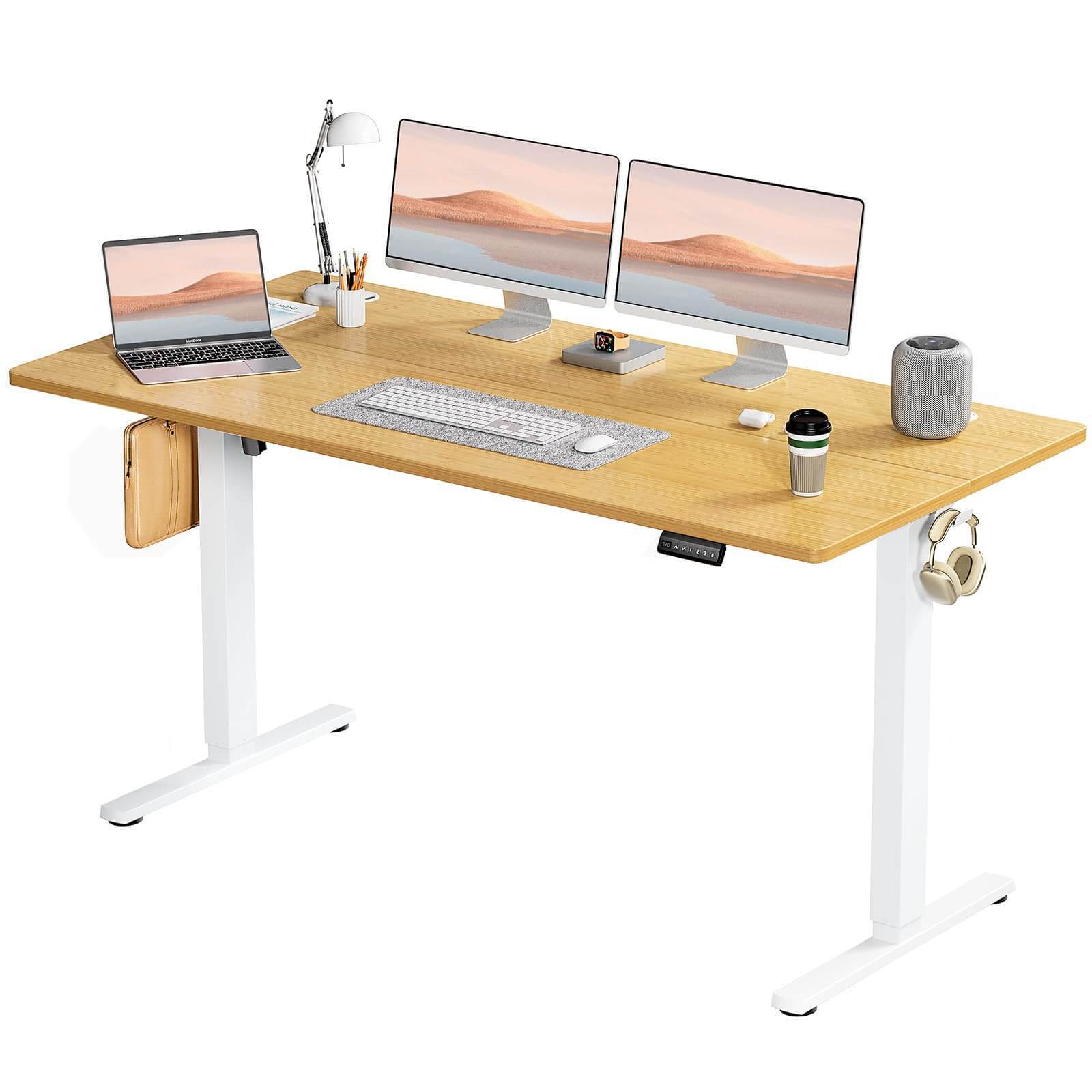 Electric Height Adjustable Standing Desk,Sit to Stand Ergonomic Computer Desk--Bedroom,Bedroom Desk,Electric Lift Desk,Home Office,Home Office Desk,Living Room,Living Room Desk,Office,Office Desk