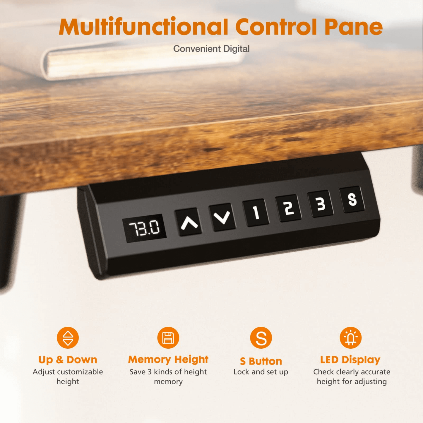 Sweetcrispy Electric Standing Desk With Drawer,Stand Up Desk Height Adjustable Rising Desk--Bedroom,Bedroom Desk,Electric Lift Desk,Home Office,Home Office Desk,Living Room,Living Room Desk,Office,Office Desk