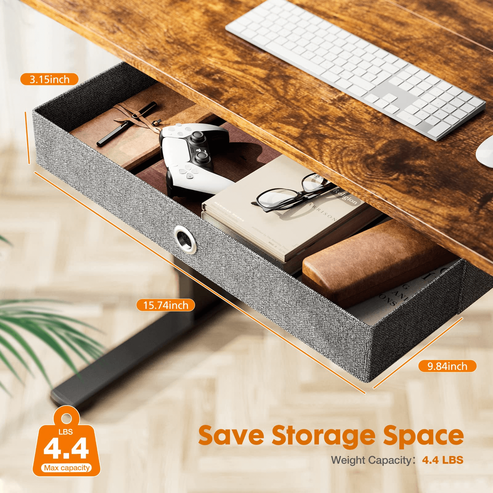 Sweetcrispy Electric Standing Desk With Drawer,Stand Up Desk Height Adjustable Rising Desk--Bedroom,Bedroom Desk,Electric Lift Desk,Home Office,Home Office Desk,Living Room,Living Room Desk,Office,Office Desk