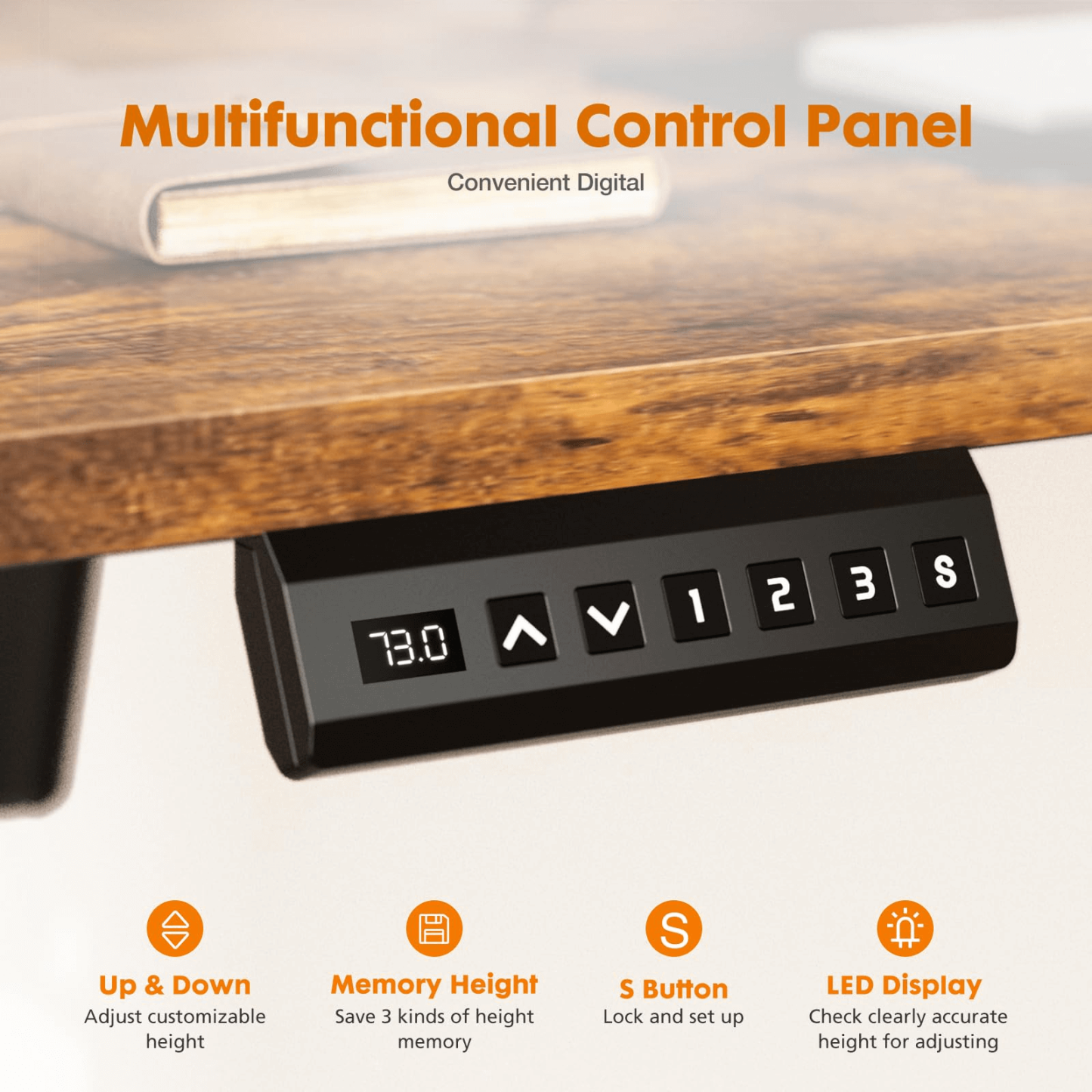 Sweetcrispy Electric Standing Desk With Drawer,Stand Up Desk Height Adjustable Rising Desk--Bedroom,Bedroom Desk,Electric Lift Desk,Home Office,Home Office Desk,Living Room,Living Room Desk,Office,Office Desk