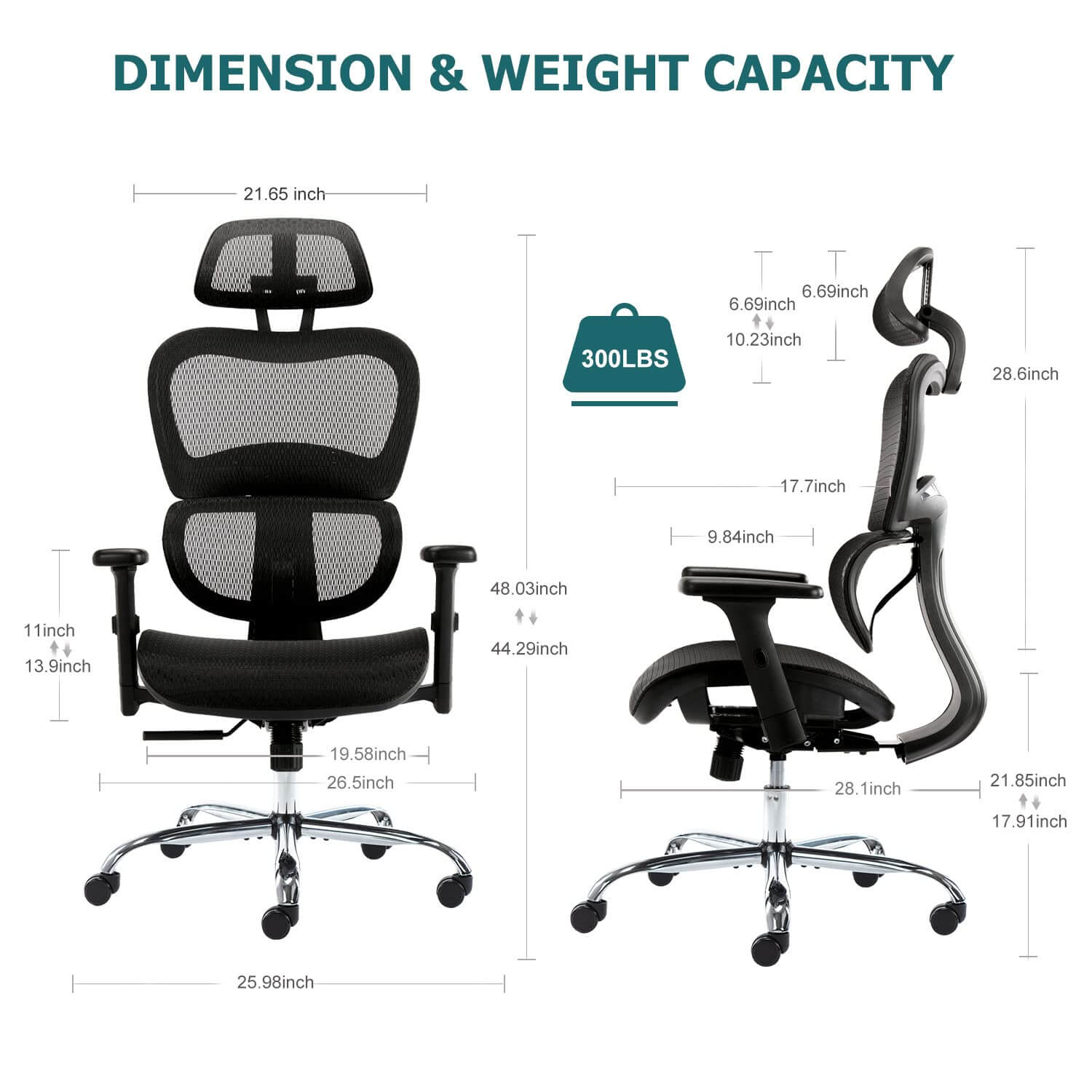 Large High Back Computer Chair with Dynamic Lumbar Support, Tilt and Lock Office Chair, 3D Adjustable Headrest and Armrests--Bedroom,Bedroom Chair,Home Office,Home Office Chair,Office,Office chair,Office Chair1