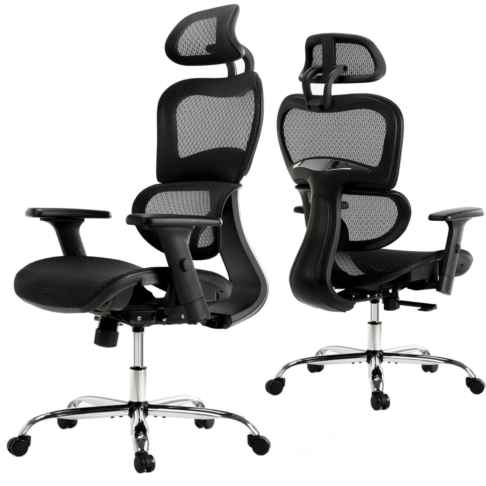 Large High Back Computer Chair with Dynamic Lumbar Support, Tilt and Lock Office Chair, 3D Adjustable Headrest and Armrests--Bedroom,Bedroom Chair,Home Office,Home Office Chair,Office,Office chair,Office Chair1