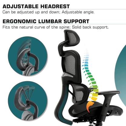 Large High Back Computer Chair with Dynamic Lumbar Support, Tilt and Lock Office Chair, 3D Adjustable Headrest and Armrests--Bedroom,Bedroom Chair,Home Office,Home Office Chair,Office,Office chair,Office Chair1