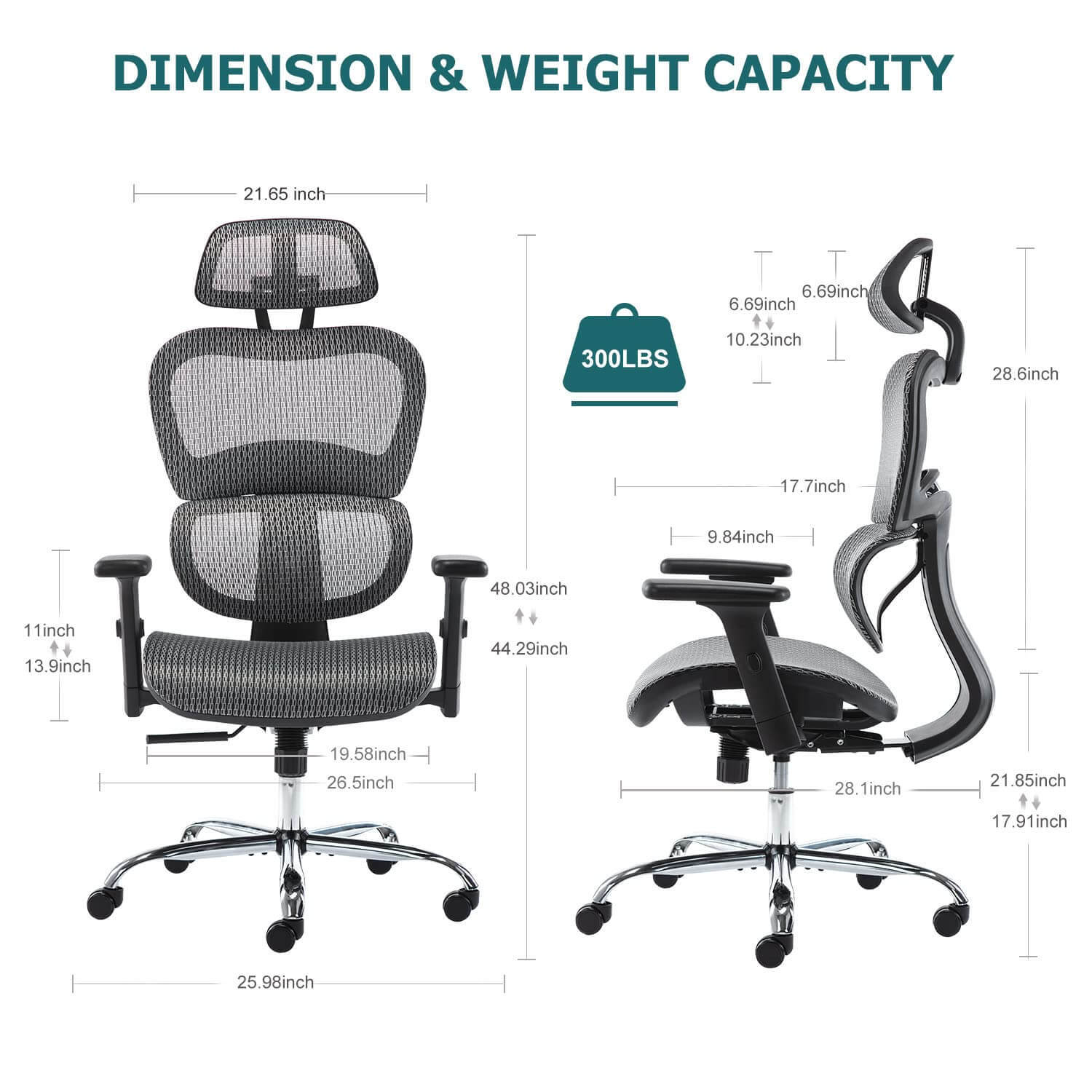 Large High Back Computer Chair with Dynamic Lumbar Support, Tilt and Lock Office Chair, 3D Adjustable Headrest and Armrests--Bedroom,Bedroom Chair,Home Office,Home Office Chair,Office,Office chair,Office Chair1