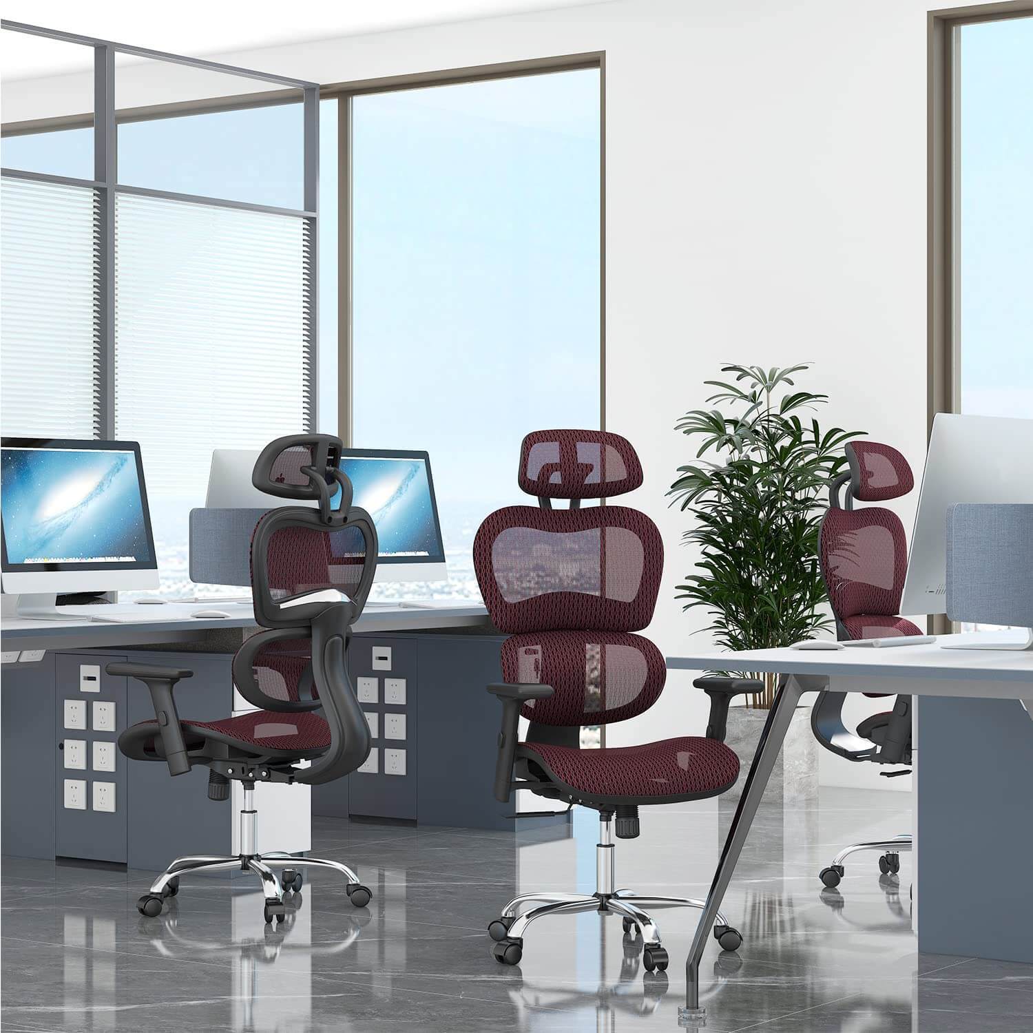 Large High Back Computer Chair with Dynamic Lumbar Support, Tilt and Lock Office Chair, 3D Adjustable Headrest and Armrests--Bedroom,Bedroom Chair,Home Office,Home Office Chair,Office,Office chair,Office Chair1