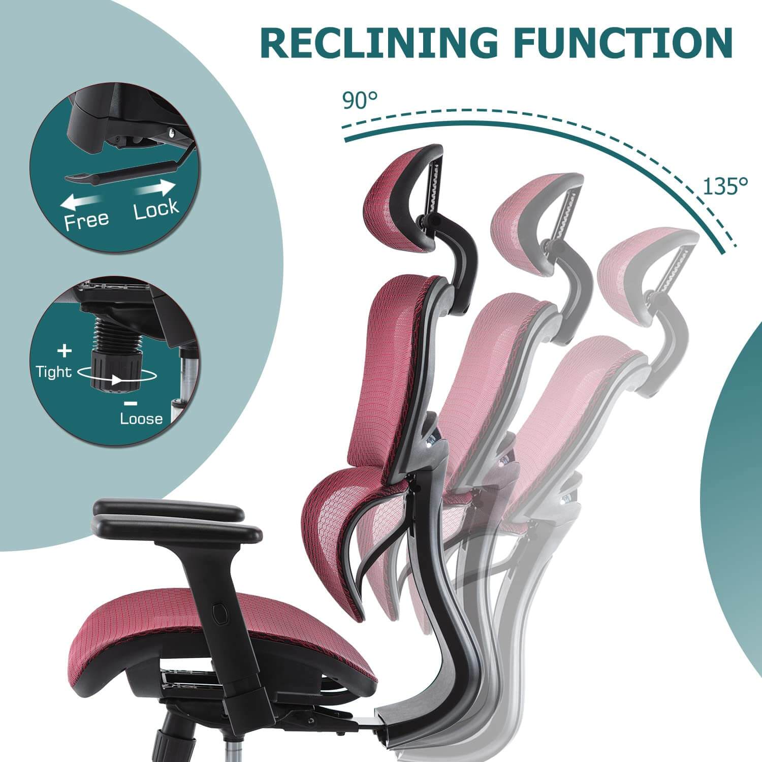 Large High Back Computer Chair with Dynamic Lumbar Support, Tilt and Lock Office Chair, 3D Adjustable Headrest and Armrests--Bedroom,Bedroom Chair,Home Office,Home Office Chair,Office,Office chair,Office Chair1