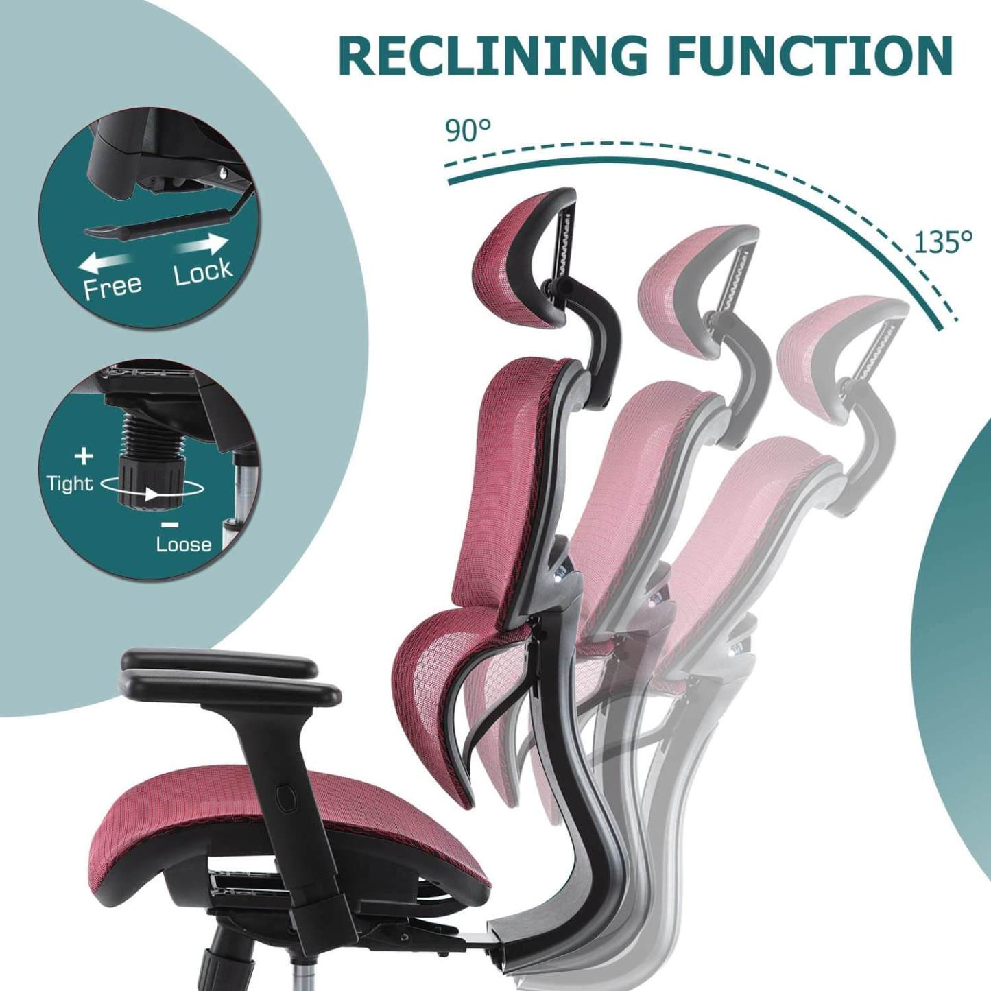 Large High Back Computer Chair with Dynamic Lumbar Support, Tilt and Lock Office Chair, 3D Adjustable Headrest and Armrests--Bedroom,Bedroom Chair,Home Office,Home Office Chair,Office,Office chair,Office Chair1