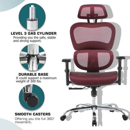 Large High Back Computer Chair with Dynamic Lumbar Support, Tilt and Lock Office Chair, 3D Adjustable Headrest and Armrests--Bedroom,Bedroom Chair,Home Office,Home Office Chair,Office,Office chair,Office Chair1