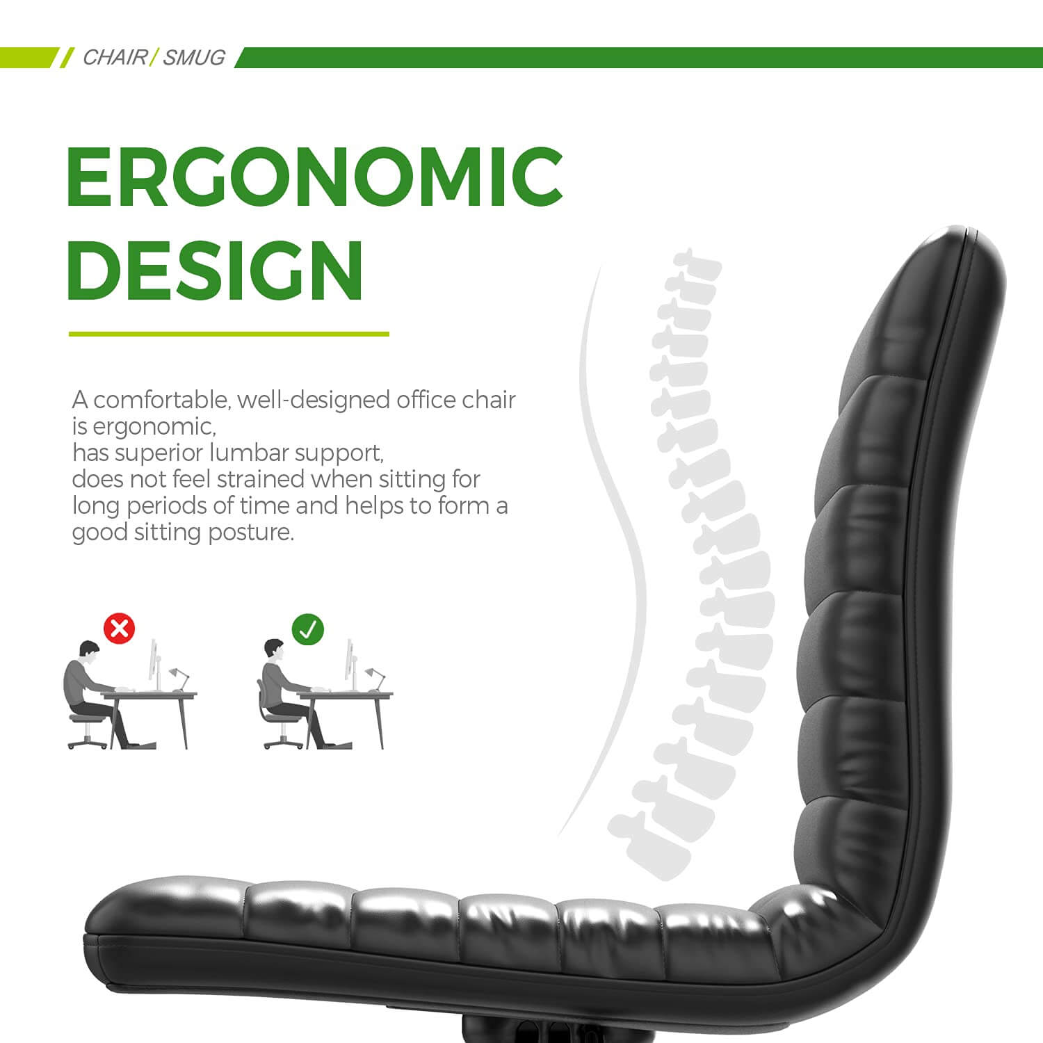 Leather Swivel Armless Mid Back Ribbed Office Chair for Adult Child, Height adjustable Vanity Chair--Home Office,Home Office Chair,kitchen & Dining,Living Room,Living Room Chair,Office,Office chair,Office Chair1