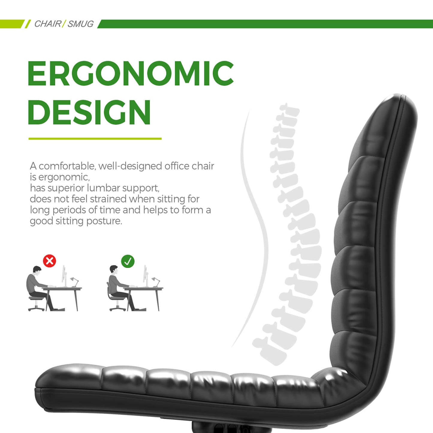 Leather Swivel Armless Mid Back Ribbed Office Chair for Adult Child, Height adjustable Vanity Chair--Home Office,Home Office Chair,kitchen & Dining,Living Room,Living Room Chair,Office,Office chair,Office Chair1