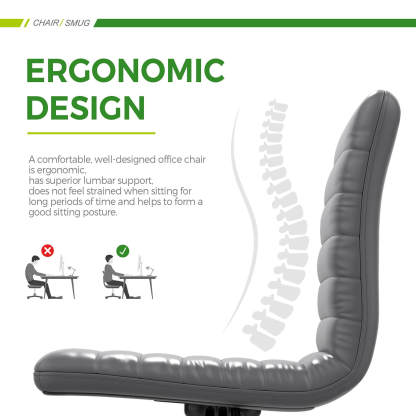 Leather Swivel Armless Mid Back Ribbed Office Chair for Adult Child, Height adjustable Vanity Chair--Home Office,Home Office Chair,kitchen & Dining,Living Room,Living Room Chair,Office,Office chair,Office Chair1