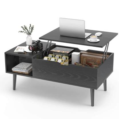 Lift Tabletop Coffee Tables for Living Room with Storage Shelf and Hidden Compartment--Best Sellers,Living Room,Living Room Cabinet
