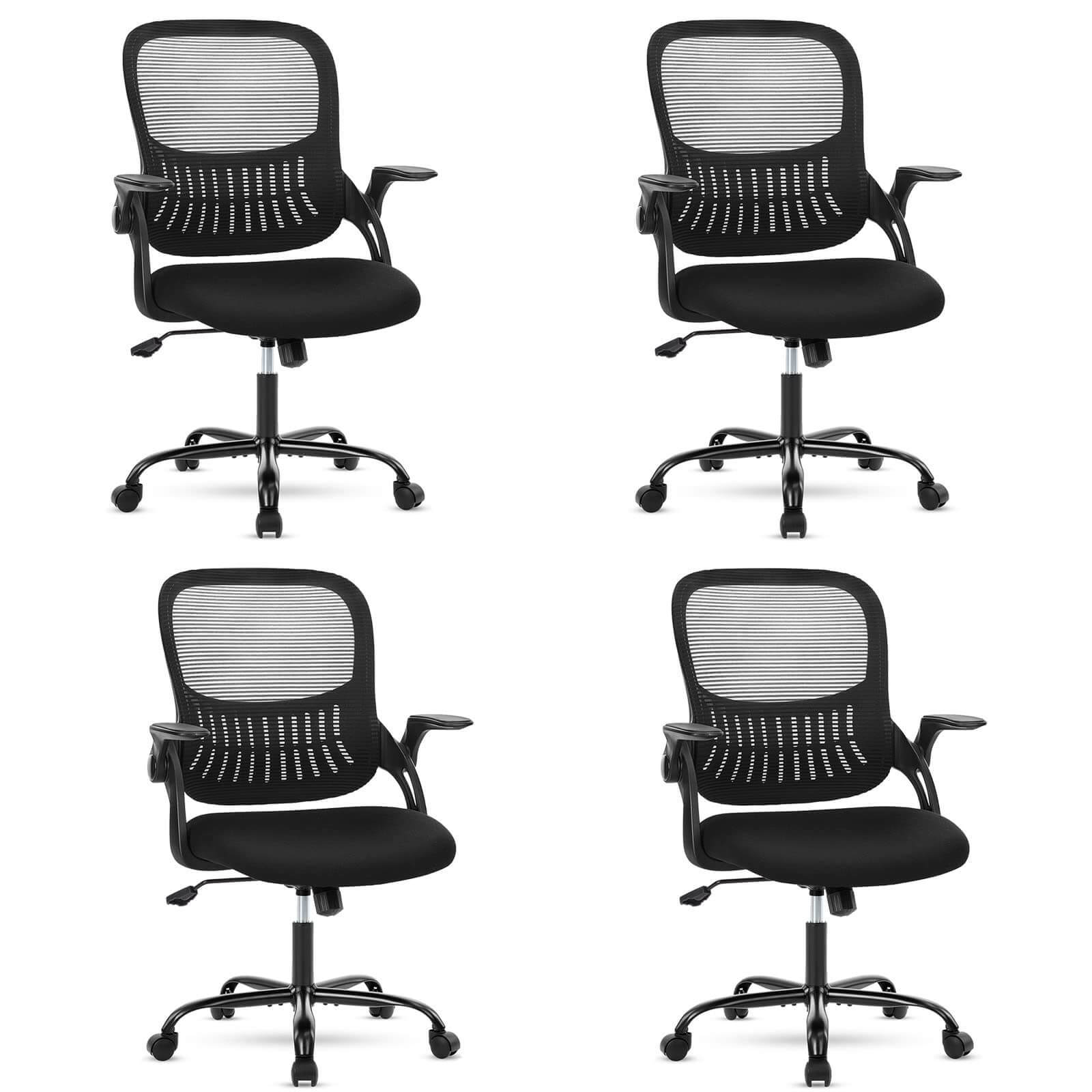 Ergonomic Home Mesh Office Desk Chairs with Flip up Armrests,Lumbar Support--Bedroom,Bedroom Chair,Home Office,Home Office Chair,Office,Office Chair1