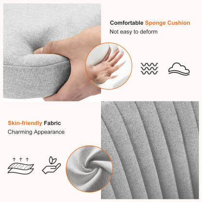 Modern Fabric Armless Adjustable Swivel Office Desk Chairs with Wheels--Bedroom,Bedroom Chair,Home Office,Home Office Chair,Living Room,Living Room Chair,Office,Office chair,Office Chair1