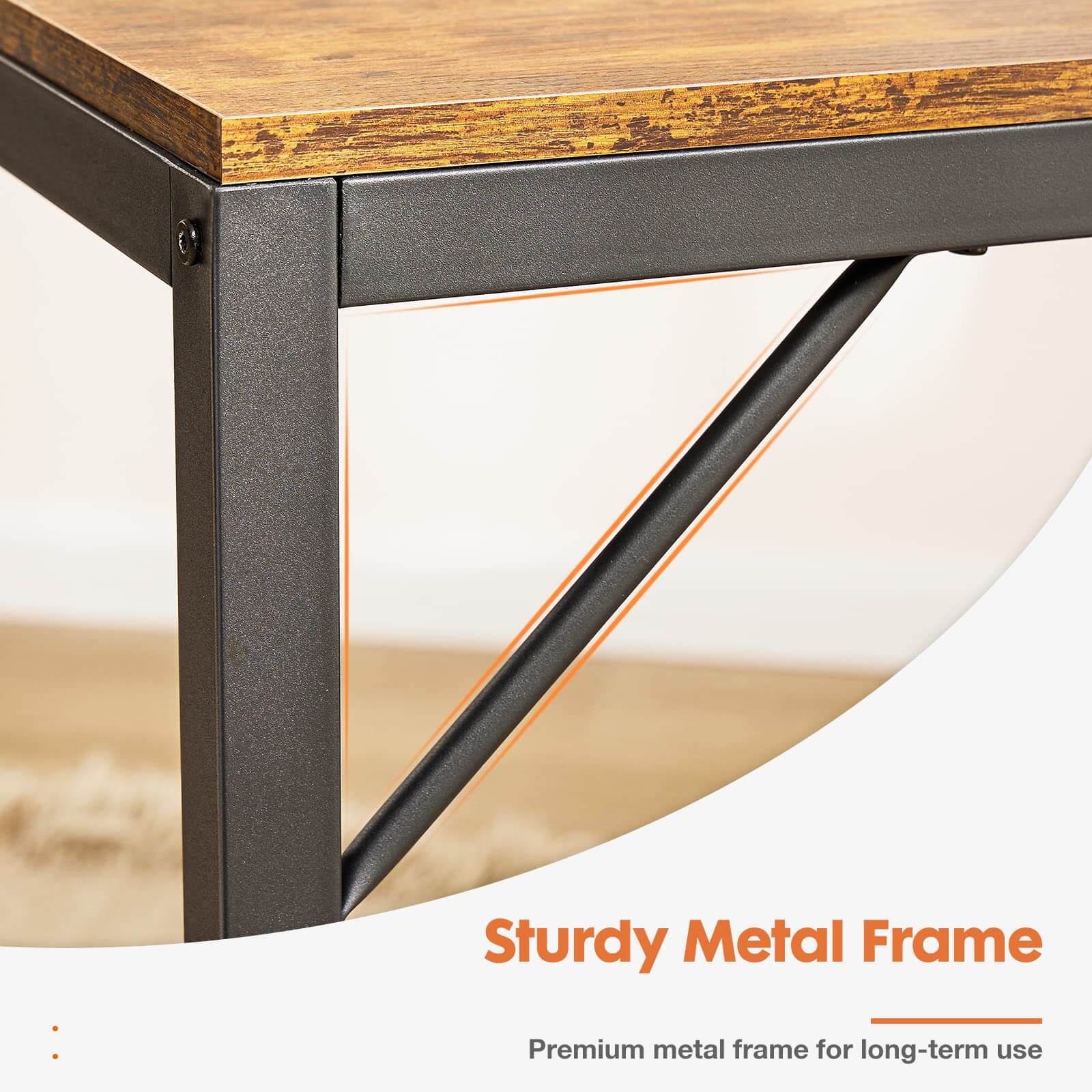 Modern Simple Style Home Office Writing Desk with 2-Tier Drawers Storage Shelf Headphone Hook--Bedroom,Bedroom Desk,Home Office,Home Office Desk,Office,Office chair,Office Desk