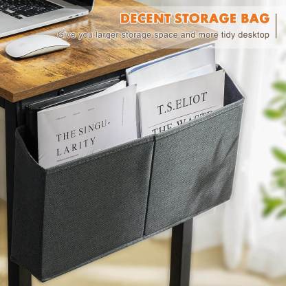 Modern Simple Style Wooden Work Office Desks with Storage Bag and Iron Hook--Bedroom,Bedroom Desk,Home Office,Home Office Desk,New Arrivals,Office,Office Desk