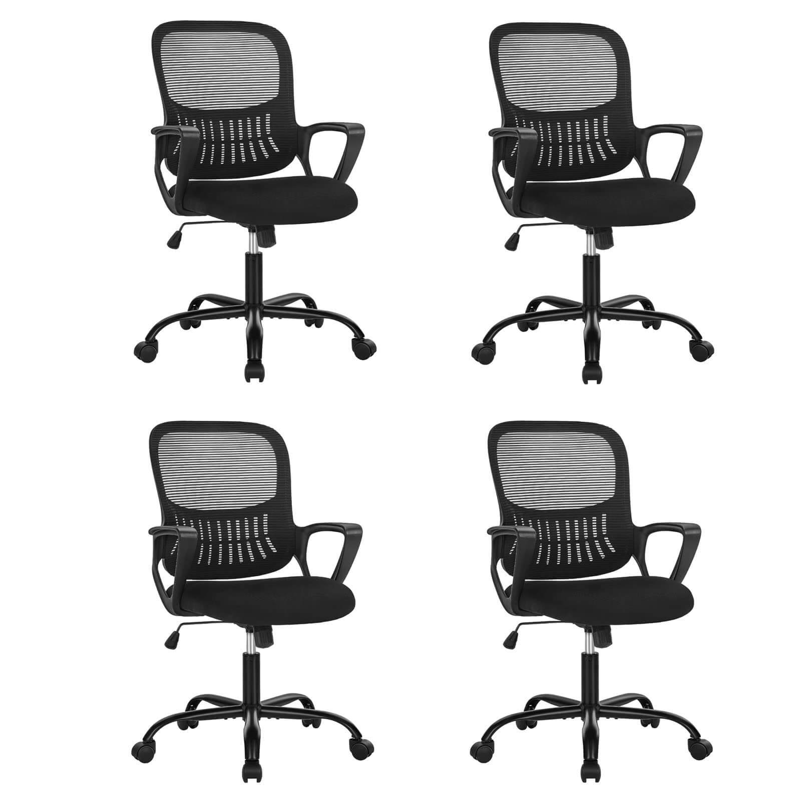 Mid-Back Task Chair with Lumbar Support,Ergonomic Home Office Desk Chairs--Bedroom,Bedroom Chair,Home Office,Home Office Chair,Office,Office chair,Office Chair1