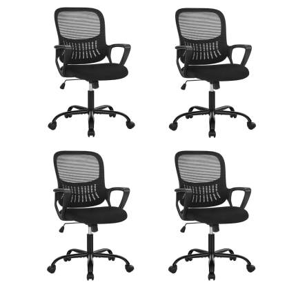 Mid-Back Task Chair with Lumbar Support,Ergonomic Home Office Desk Chairs--Bedroom,Bedroom Chair,Home Office,Home Office Chair,Office,Office chair,Office Chair1