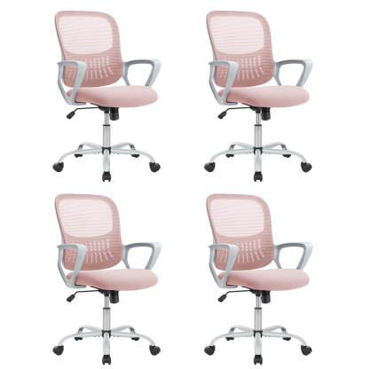Mid-Back Task Chair with Lumbar Support,Ergonomic Home Office Desk Chairs--Bedroom,Bedroom Chair,Home Office,Home Office Chair,Office,Office chair,Office Chair1