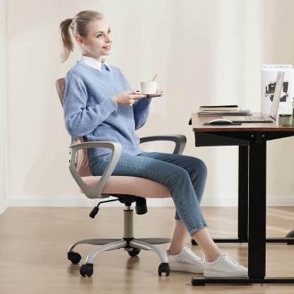 Mid-Back Task Chair with Lumbar Support,Ergonomic Home Office Desk Chairs--Bedroom,Bedroom Chair,Home Office,Home Office Chair,Office,Office chair,Office Chair1
