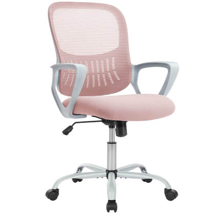 Mid-Back Task Chair with Lumbar Support,Ergonomic Home Office Desk Chairs--Bedroom,Bedroom Chair,Home Office,Home Office Chair,Office,Office chair,Office Chair1