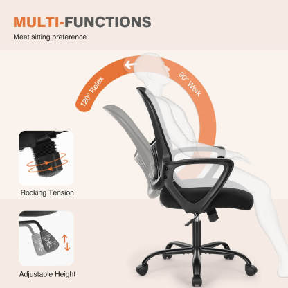 Mid-Back Task Chair with Lumbar Support,Ergonomic Home Office Desk Chairs--Bedroom,Bedroom Chair,Home Office,Home Office Chair,Office,Office chair,Office Chair1