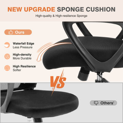 Mid-Back Task Chair with Lumbar Support,Ergonomic Home Office Desk Chairs--Bedroom,Bedroom Chair,Home Office,Home Office Chair,Office,Office chair,Office Chair1