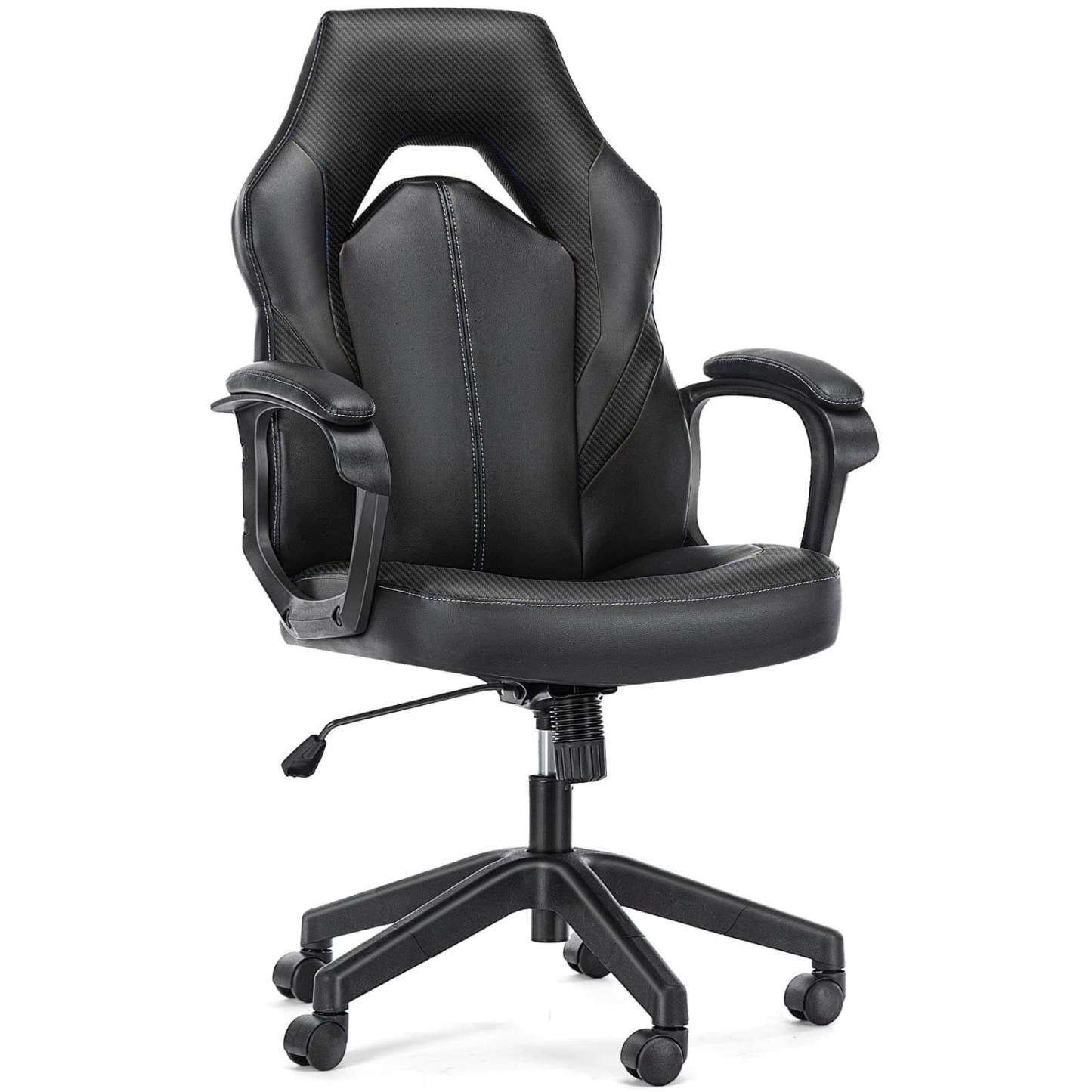 PU Leather Ergonomic Office Chair Swivel Computer Gaming Chair with Lumbar Support--Bedroom,Bedroom Chair,Home Office,Home Office Chair,Office,Office chair,Office Chair1