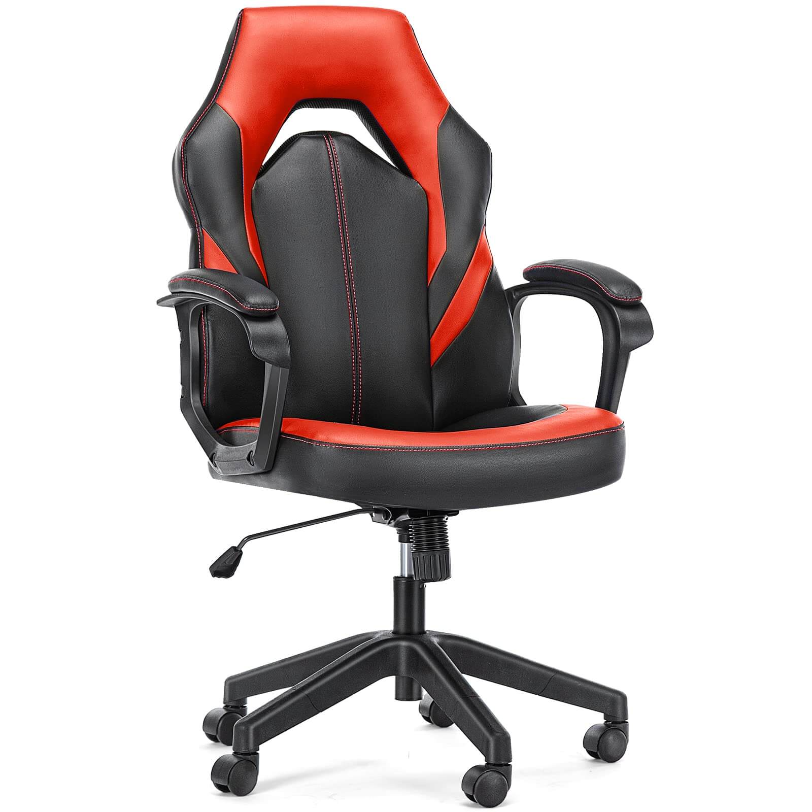 PU Leather Ergonomic Office Chair Swivel Computer Gaming Chair with Lumbar Support--Bedroom,Bedroom Chair,Home Office,Home Office Chair,Office,Office chair,Office Chair1