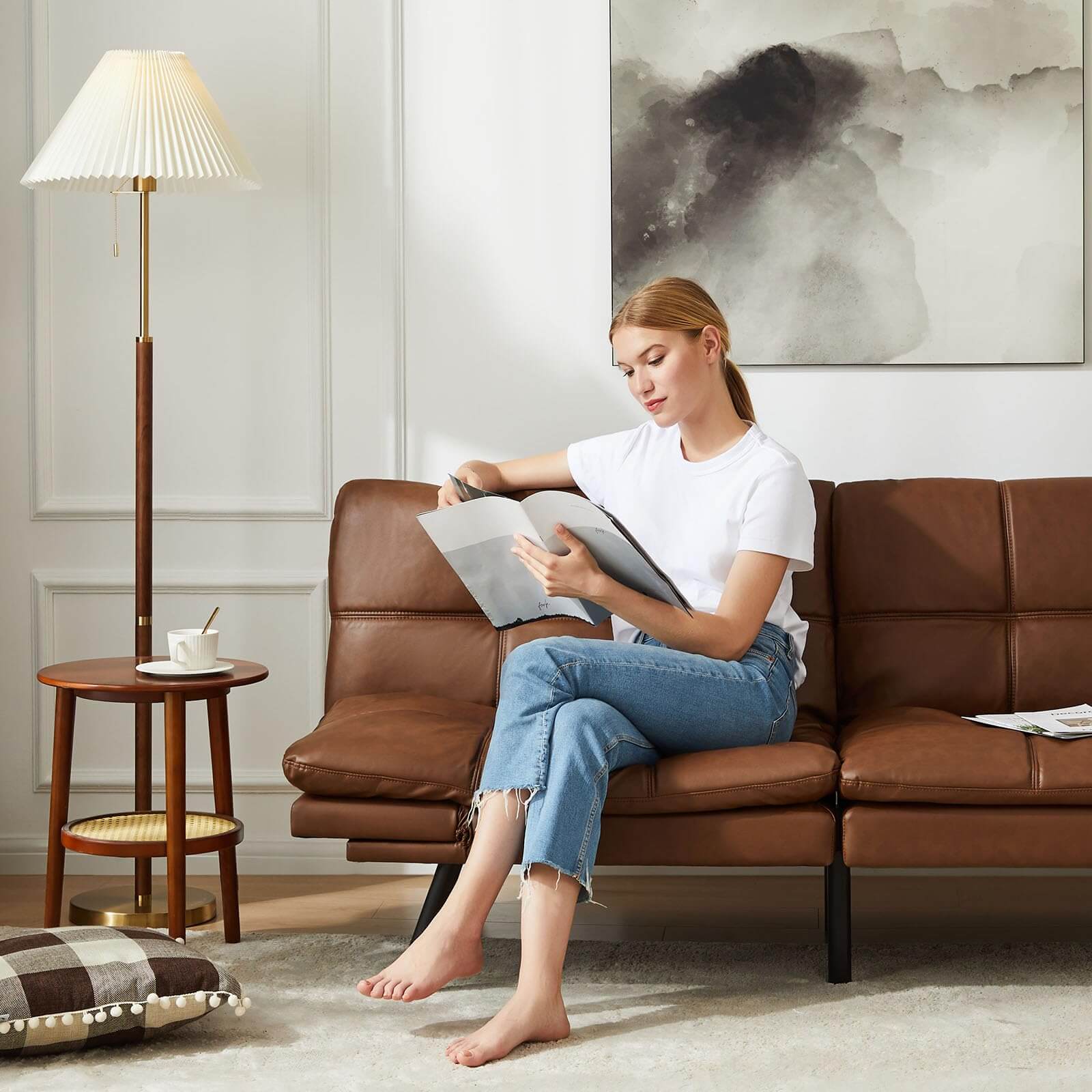 Sleeper Convertible Sofa Bed,Memory Foam Couch,Convertible Loveseat for Living Room--Bedroom,Bedroom Chair,Living Room,Living Room Chair