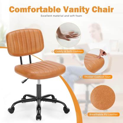 Adjustable Height 360° Rolling Swivel Computer Task Chair without Arm--Home Office,Home Office Chair,Living Room,Living Room Chair,Office,Office chair,Office Chair1