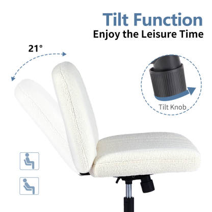 SWEETCRISPY Cross-Legged Chair,No Wheels Armless Swivel Home Office Chair--Best Sellers,Bedroom,Bedroom Chair,Home Office,Home Office Chair,Office,Office chair,Office Chair1