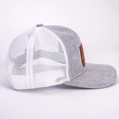 Best Papa Ever - Family Custom Leather Patch Hat - Gift For Dad, Grandpa