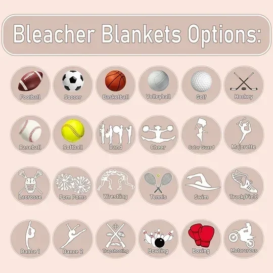 🏈🏀⚽️Personalized Team Spirit Bleacher Blanket - The Ultimate Sports Mom Essential
