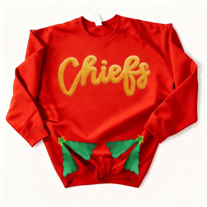 Custom Chenille Team Sweatshirt with Bow – Cozy Style & Fan Spirit
