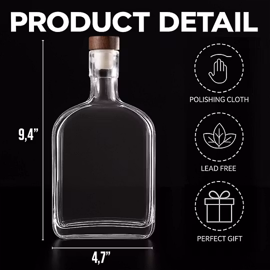 🥃 Custom Engraved Whiskey Bottle with Photo – Meaningful Father’s Day Gift for Dad, Grandpa