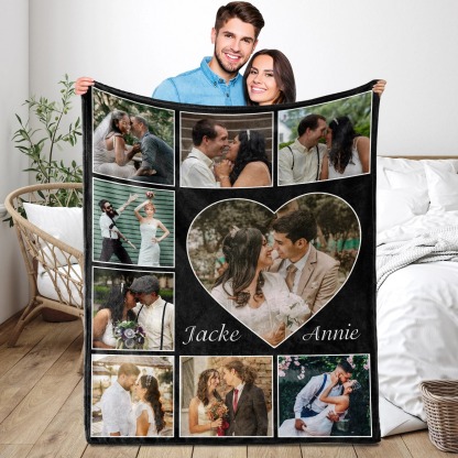Custom Couple Blanket Photo,Valentine's Day gifts💓