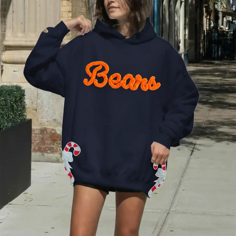 Custom Chenille Team Sweatshirt with Bow – Cozy Style & Fan Spirit