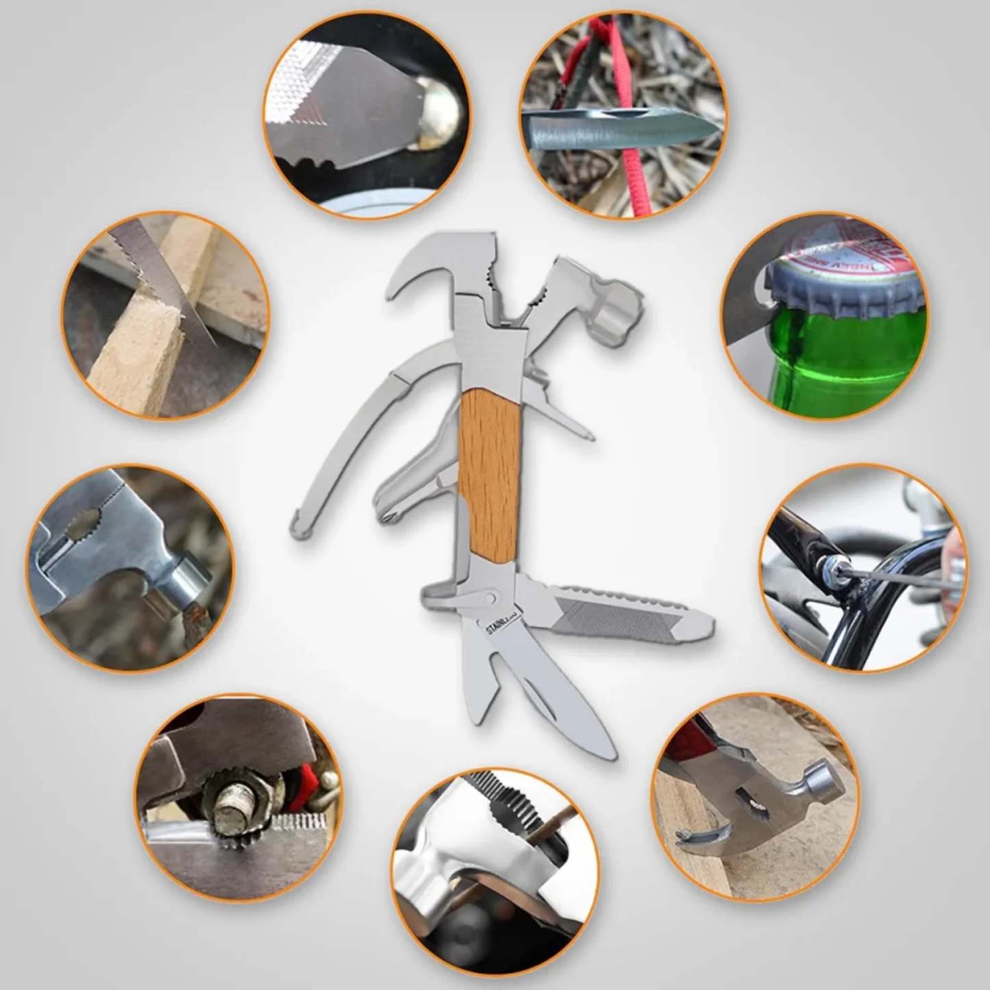 Built With Love, Dad - Family Personalized Custom Multi Tool Hammer - Father's Day, Gift For Dad, Grandpa