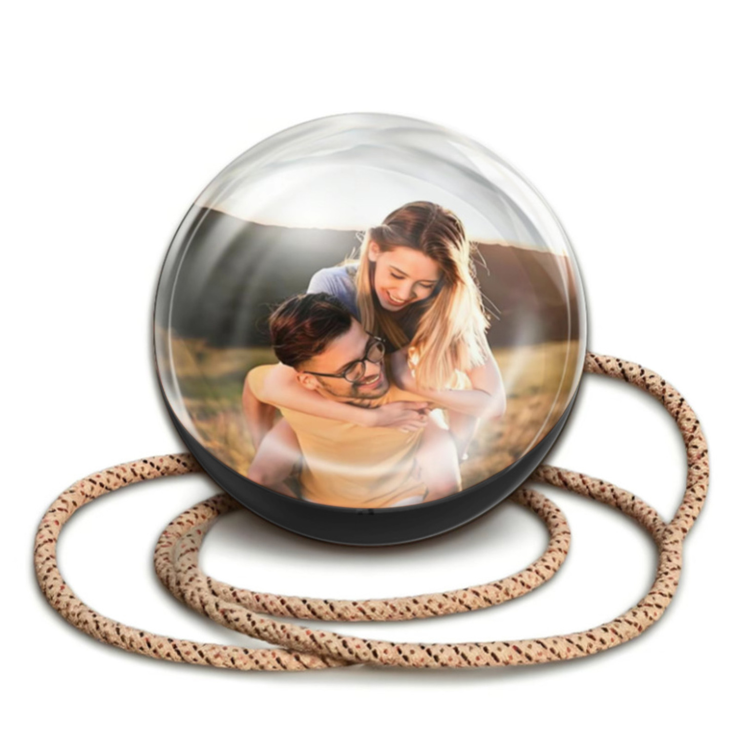 2.7inch Crystal Ball with Electronic Display DIY Video Import Possible Unique Gift for Home & Office Light-Up Sphere