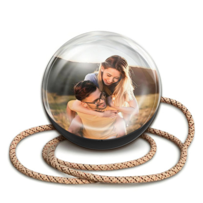 2.7inch Crystal Ball with Electronic Display DIY Video Import Possible Unique Gift for Home & Office Light-Up Sphere