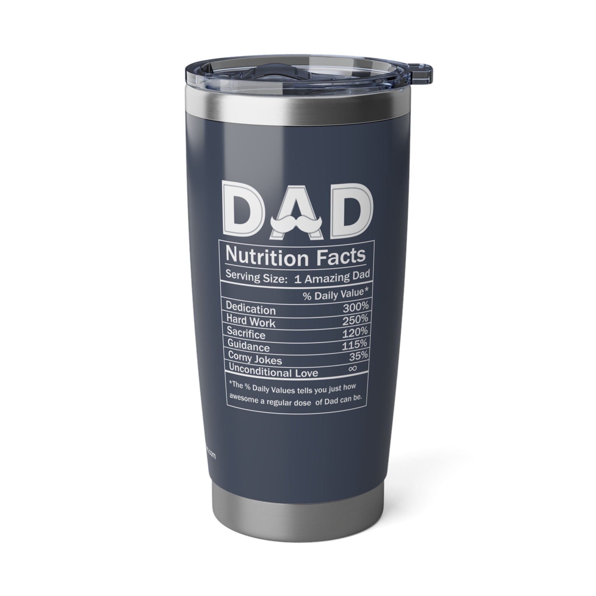 Personalized Dad Ingredients cup, Dad Nutrition Facts, Gift From Daughter, Son, Kids, Funny, Favorite Child, Bonus Dad Gift, 20 Oz Tumbler