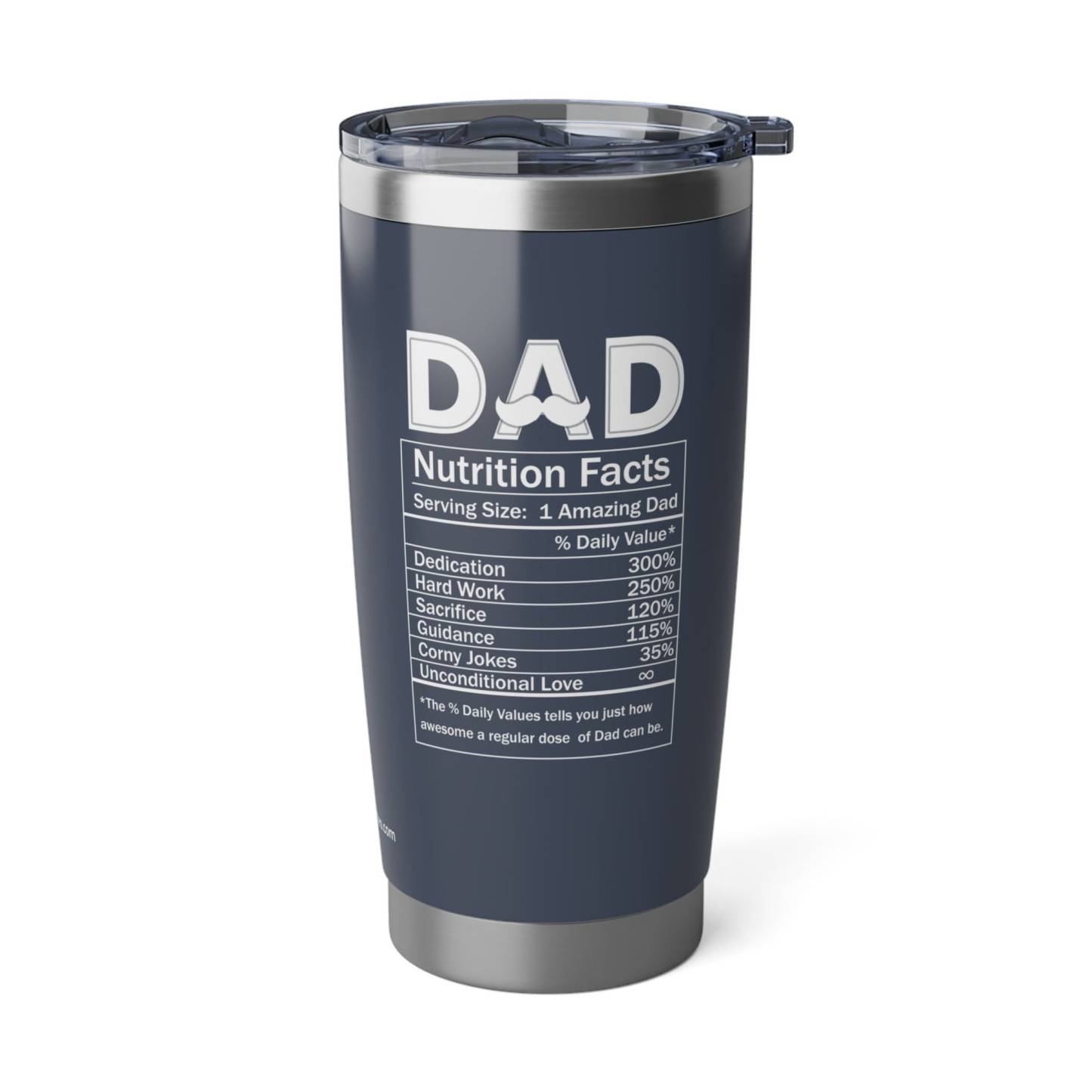 Personalized Dad Ingredients cup, Dad Nutrition Facts, Gift From Daughter, Son, Kids, Funny, Favorite Child, Bonus Dad Gift, 20 Oz Tumbler