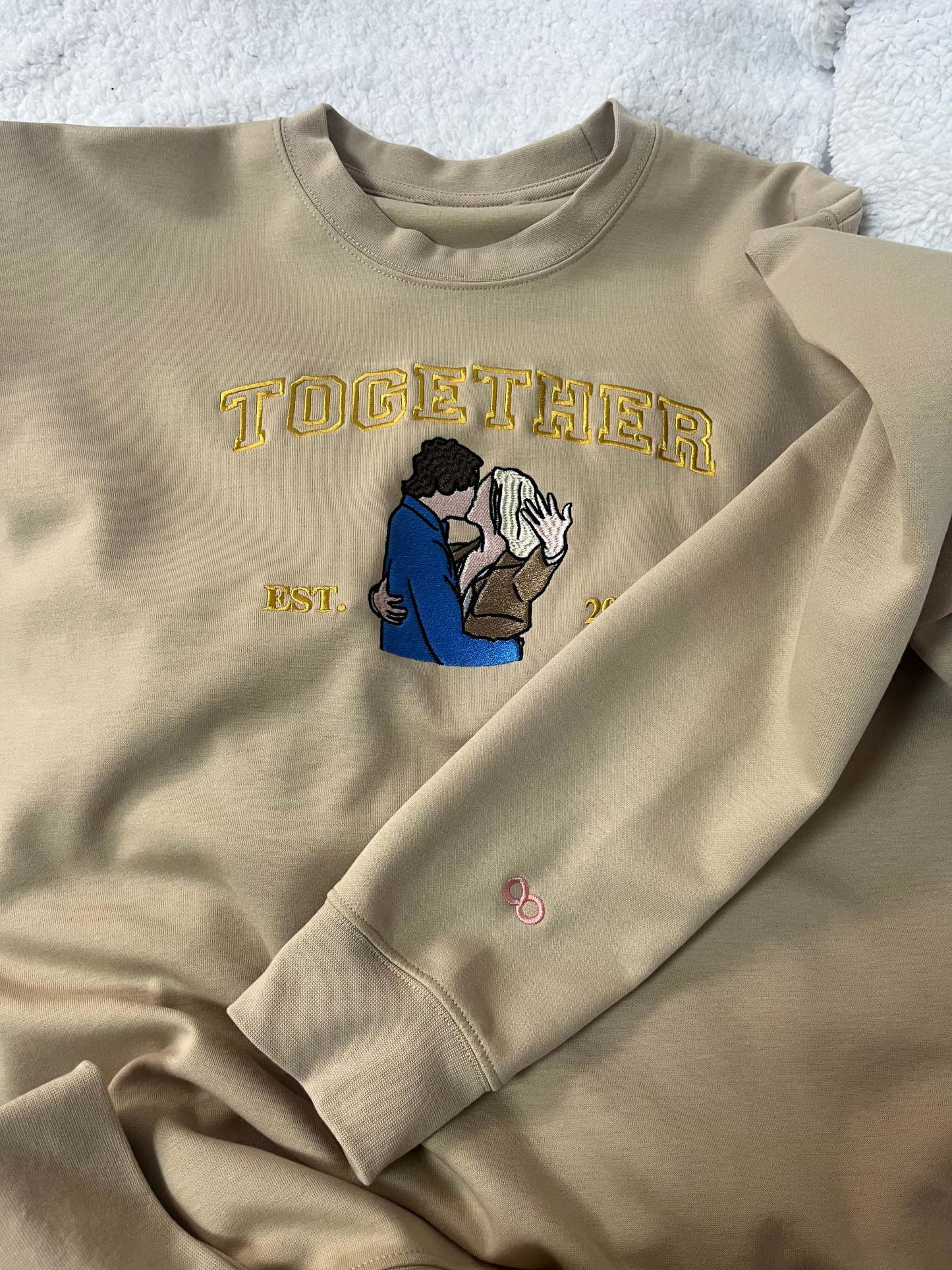 Personalized Embroidered Portrait from Photo Hoodie