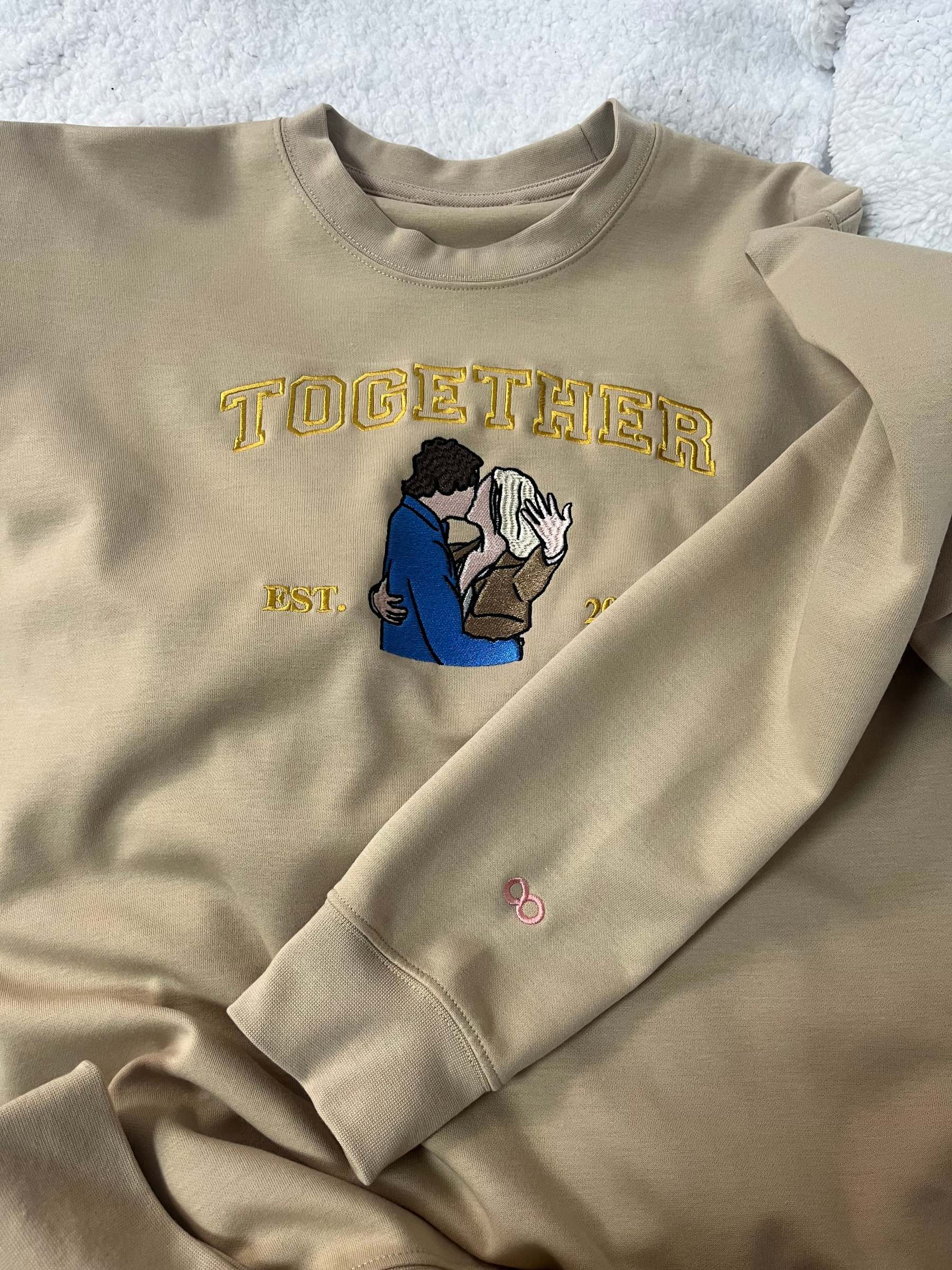 Personalized Embroidered Portrait from Photo Hoodie