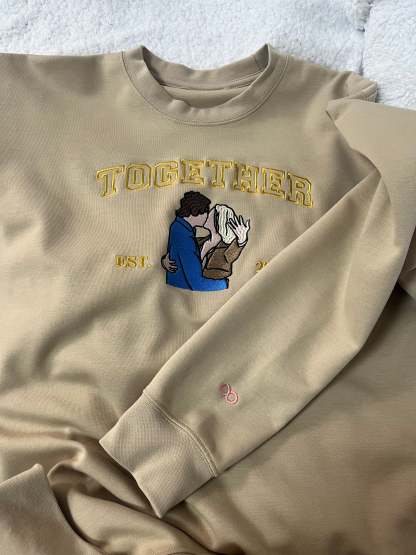 Personalized Embroidered Portrait from Photo Hoodie