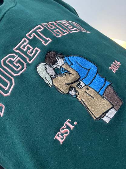 Personalized Embroidered Portrait from Photo Hoodie