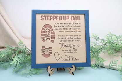 Personalized Stepfather Gift, Step Dad Gift, Stepped Up Dad Gift, Fathers Day Gift, Birthday Gift Stepdad, Gift from Stepdaughter or Stepson